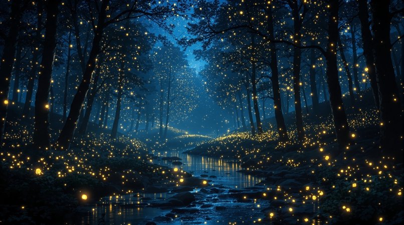 萤火虫之夜 - 亚洲午夜视频推荐森林治愈影片封面